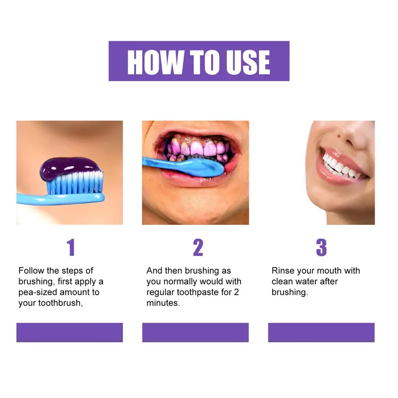 Tooth Whitening Toothpaste for Stain Removal and Brightening